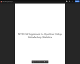 MTH 244 Supplement to OpenStax Statistics