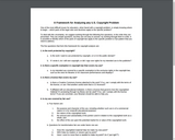 A Framework for Analyzing any U.S. Copyright Problem