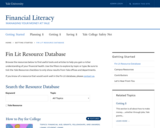 Fin Lit Resource Database