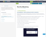 The 4 Ps of Marketing