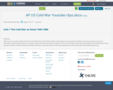AP US Cold War Youtube clips.docx