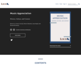 Music Appreciation: History, Culture, and Context