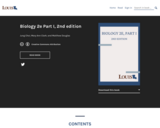 Biology 2e Part I, 2nd edition