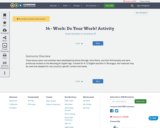 14 - Work: Do Your Work! Activity