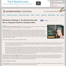 Motivation Challenge 4: Student Does Not See an Adequate Payoff for Doing the Work