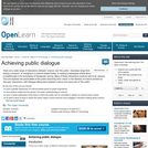 Achieving Public Dialogue
