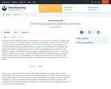 Chemical Equations