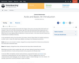 Acids & Bases: An Introduction