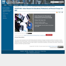 Action Research for Educational, Professional, and Personal Change, Fall 2007