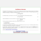 Confidence Intervals