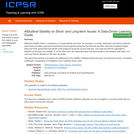 Attitudinal Stability on Short- and Long-term Issues: A Data-Driven Learning Guide
