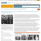 Bread and Roses Strike of 1912: Two Months in Lawrence, Massachusetts, that Changed Labor History