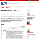 Agriculture in a Bottle