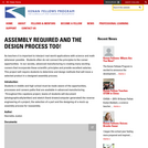 Assembly Required and the Design Process Too!