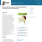 What Do We Know About the World? Rhetorical and Argumentative Perspectives