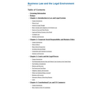 Business Law and the Legal Environment