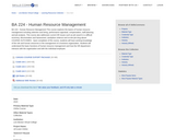 BA 224 - Human Resource Management