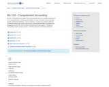 BA 228 - Computerized Accounting