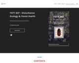 FSTY 307 - Disturbance Ecology and Forest Health