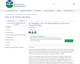 A Cartography of the Self: Making Meaning of the World through Life Maps