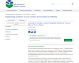 Alternative Energies: Student Designed, Renewable Resource Driven "Power Plants"
