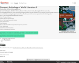 Compact Anthology of World Literature II