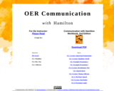 OER Communication with Hamilton