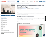 Nuclear Fission: Should We Continue to Use This Energy Technology?