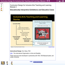 Curriculum Design for Inclusive Arts Teaching and Learning (Part 4): Educationally Interpretive Exhibitions and Educative Cases