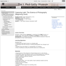 Capturing Light: The Science of Photography (Beginning Level)